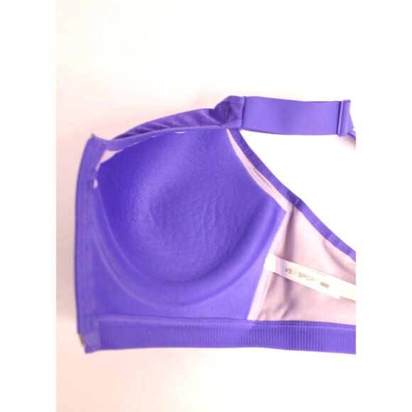Victoria's Secret X Sport Bra 38D Purple Heather Zipper Front Padded Underwire - Picture 10 of 15